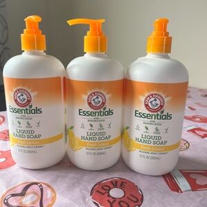 (3) Arm & Hammer Essentials Hand Wash Fresh Lemon NEW, 12 oz.
